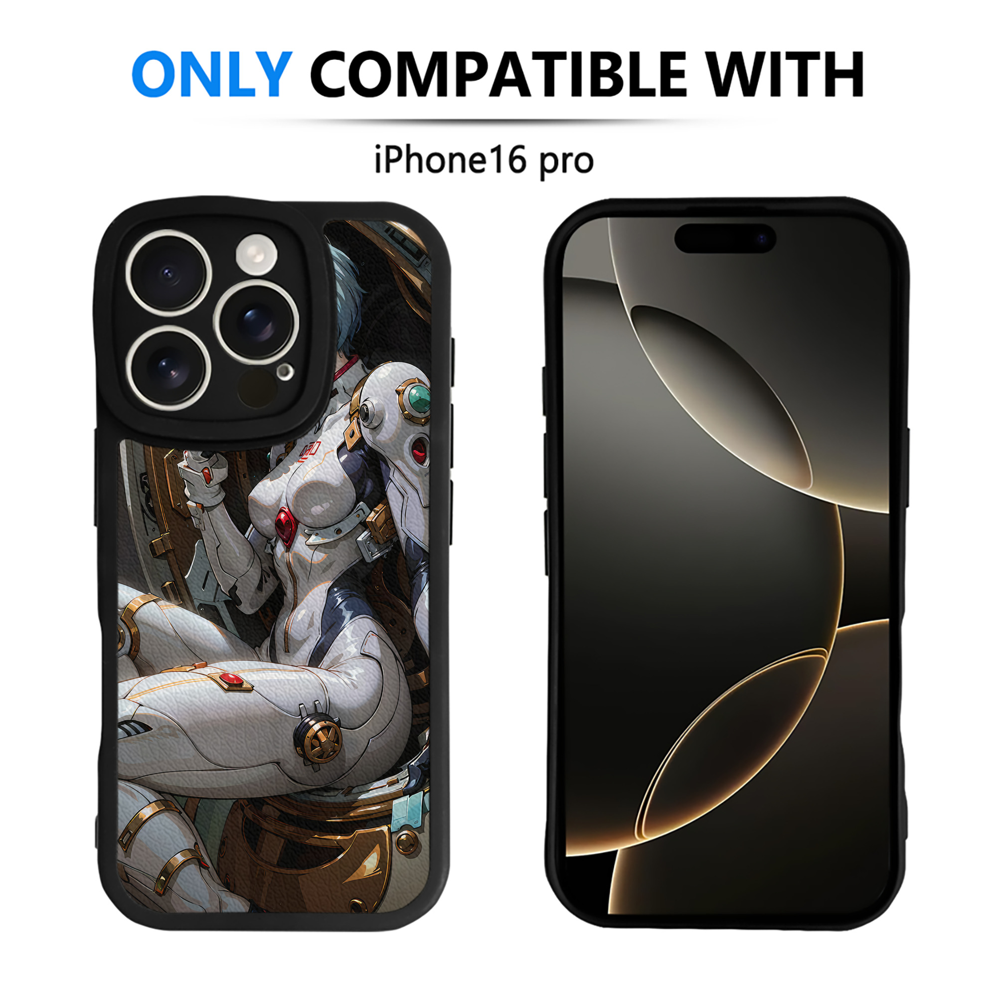 （画像用） EVA 新世紀エヴァンゲリオン 【iPhone 16シリーズ対応】シリコンスマホケース（レザー調） 材質：シリコン